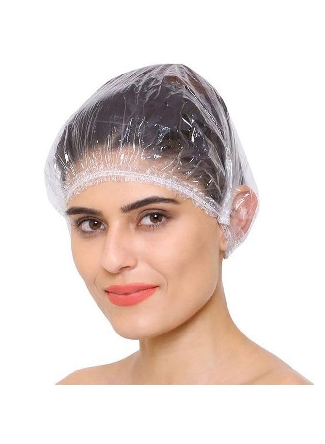 Waterproof Shower Cap for Man & Woman (50 Pcs), Multi-Purpose Protective Cover for Hair, Food, Shoes, Bags - Image 1