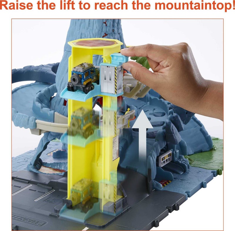 Matchbox Cars Playset, Action Drivers Volcano Escape with 1:64 Scale Vehicle, Kid- & Car-Activated Features, Lava Explosion - Image 5