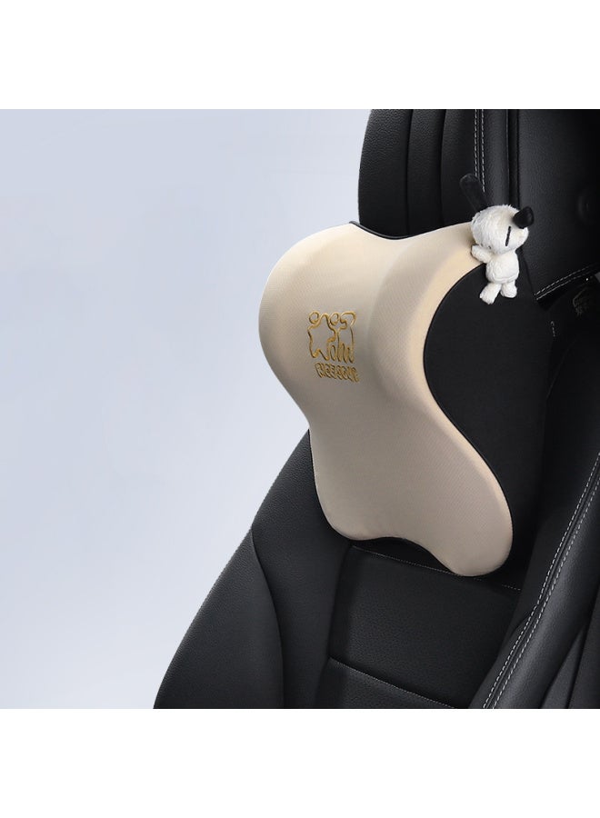 Aichewu Car Headrest And Lumbar Support Latex Set, Neck Pillow, Lumbar Pillow, Cushion, Car Accessories, T-r712mh