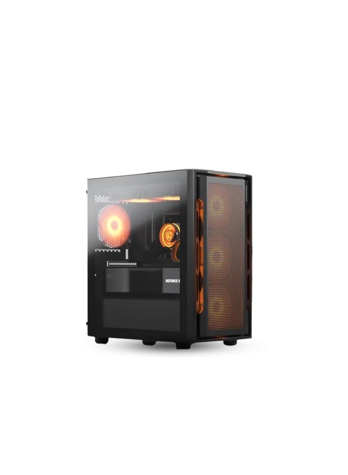 NANOTECH Tiny Gaming PC, Intel Core I5-12400F 12th Gen, RTX 3050 V2 OC 8GB GDDR6, 16GB (2x8GB) DDR4 RAM, 500GB PCIE 3.0 NVME SSD, Single Tower 92mm CPU Cooler, 500W 80+ Std, WiFi+BT