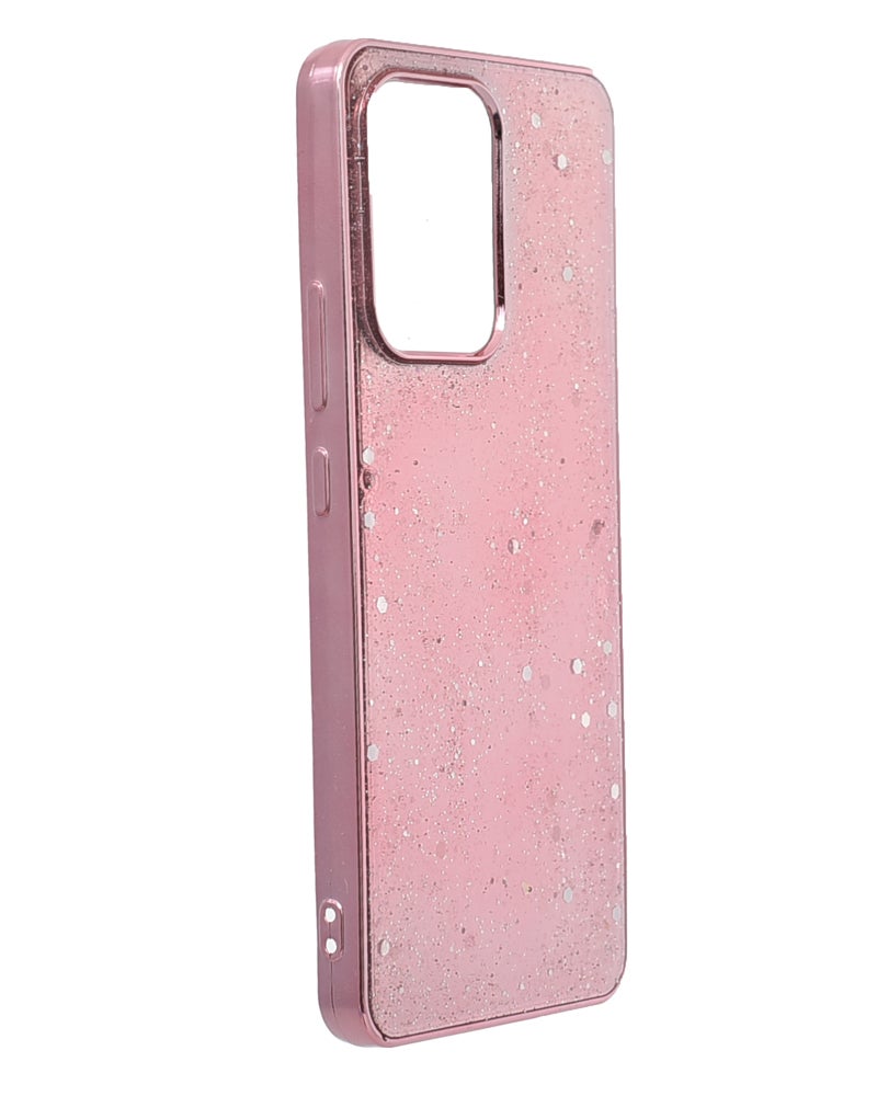 Glitter Plastic Phone Case for Oppo Reno 13F - Pink - Image 2