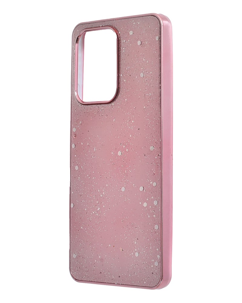 Glitter Plastic Phone Case for Oppo Reno 13F - Pink - Image 3