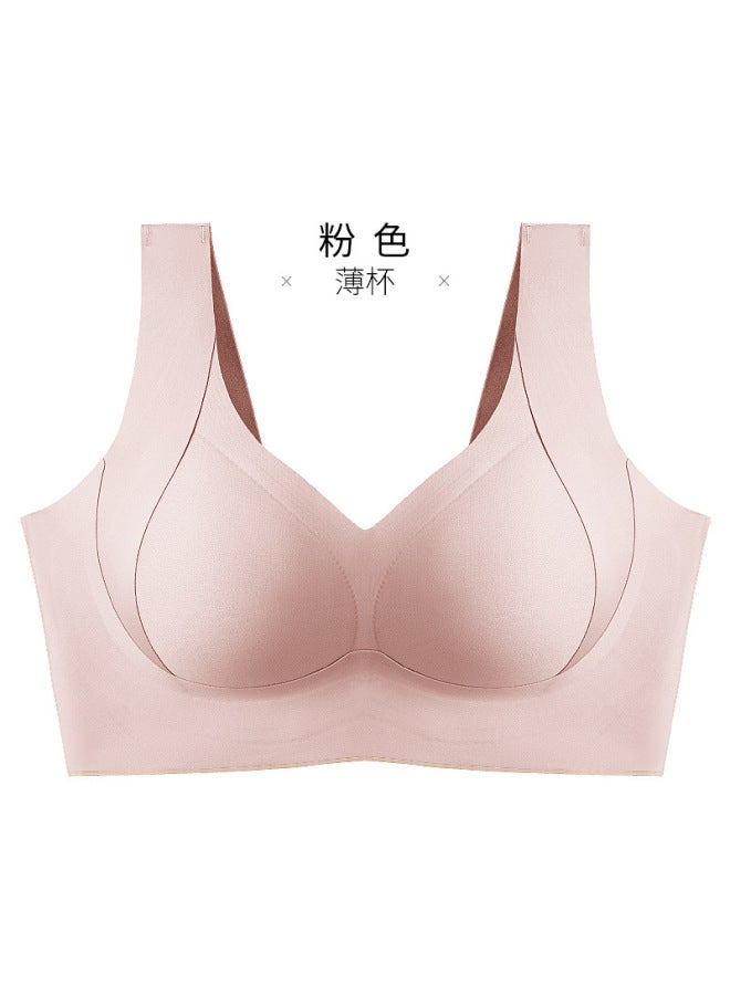 European And American All-inclusive Large Size Intimates For Women With Big Thin, No Wires, No Traces, Naked Bra, Breast-retracting Bra