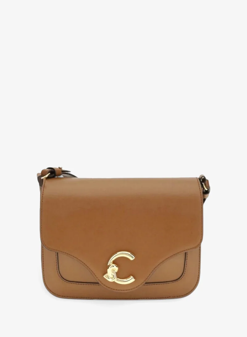 C-Me Leather Shoulder Bag