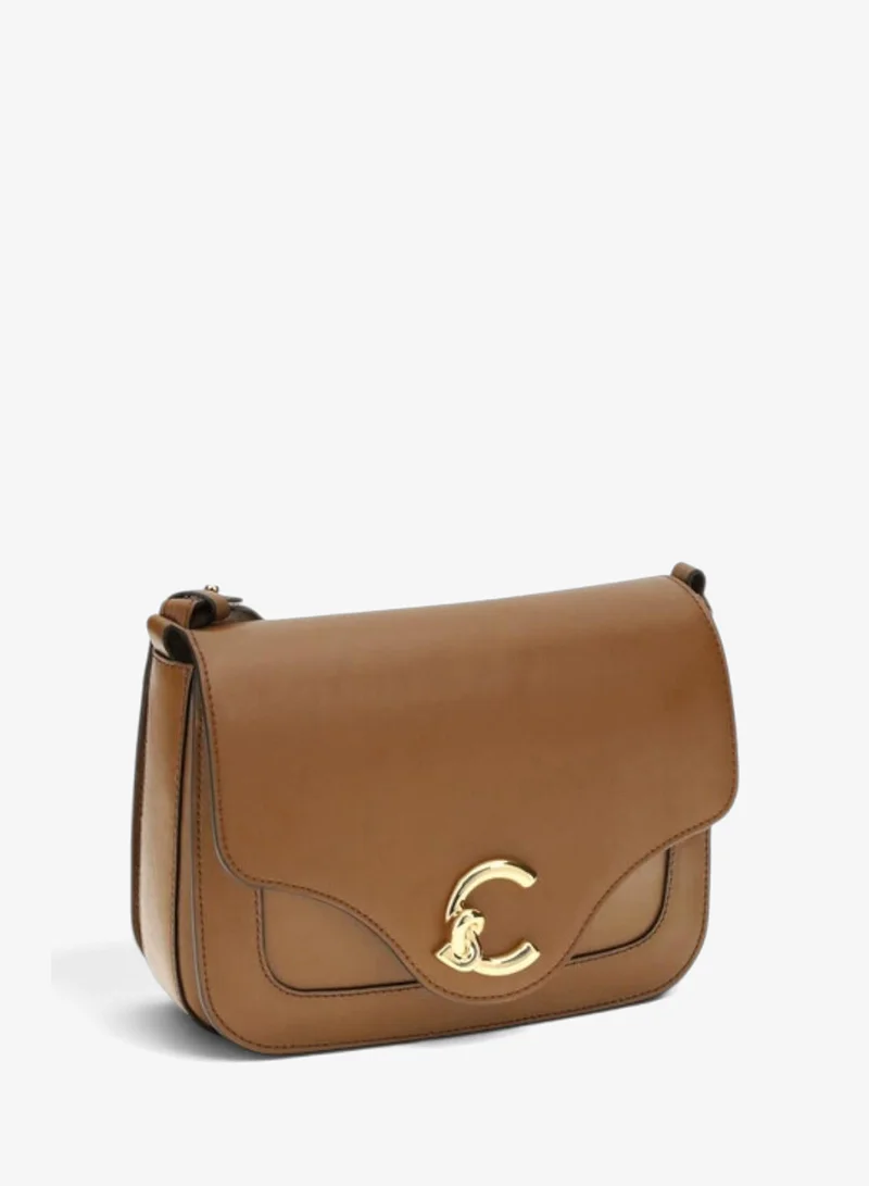Coccinelle Brown C-Me Leather Shoulder Bag for Women | Best Price UAE
