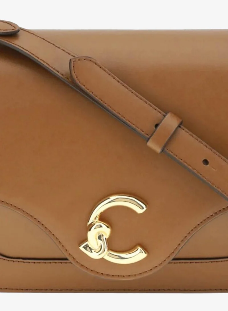 Coccinelle Brown C-Me Leather Shoulder Bag for Women | Best Price UAE