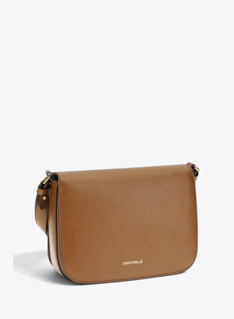 Coccinelle Brown C-Me Leather Shoulder Bag for Women | Best Price UAE