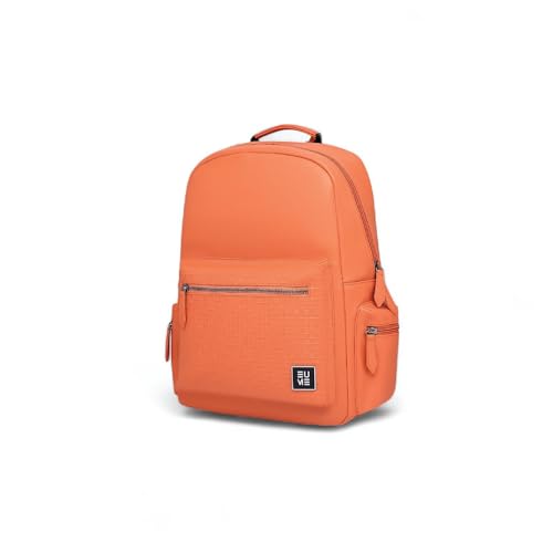 EUME Cosmo 16L Laptop Bag for Men, Phoenix Orange | 1 Large Compartment Office Laptop Backpacks | Fits Up to 13.5" Laptop | Premium Vegan Leather | Travel Bag | Bagpacker Bag for Men and Women - Image 1