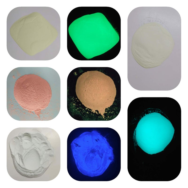 JASH Glow in The Dark Paint Powders 4 Colours(Green,Blue,Orange,Voilet) Each 25gm(Total 100gm) - Image 2