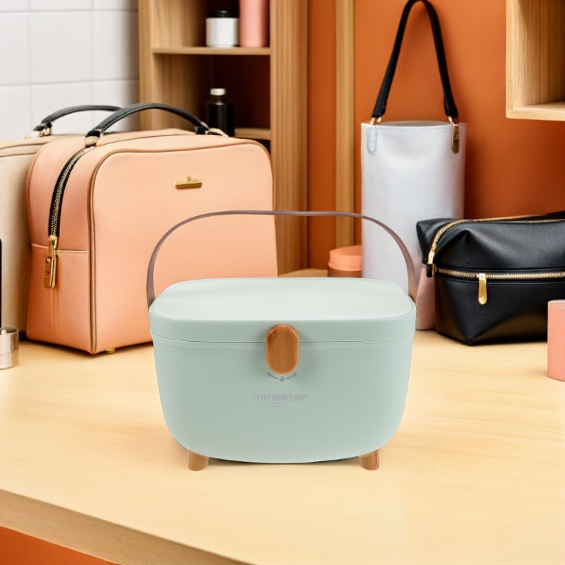 Box Organizer: Storage Box with Removable Tray Large-Capacity - Medication Container Empty & Portable for Home Office Travel - Image 4
