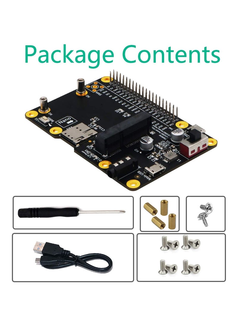 3G/4G LTE Base Hat For Raspberry Pi 4/3/2/B+ Module Computer Board to USB with SIM Card,for UMTS/HSPA+ and for GSM/GPRS/EDGE Coverage with Regional or Global Modules