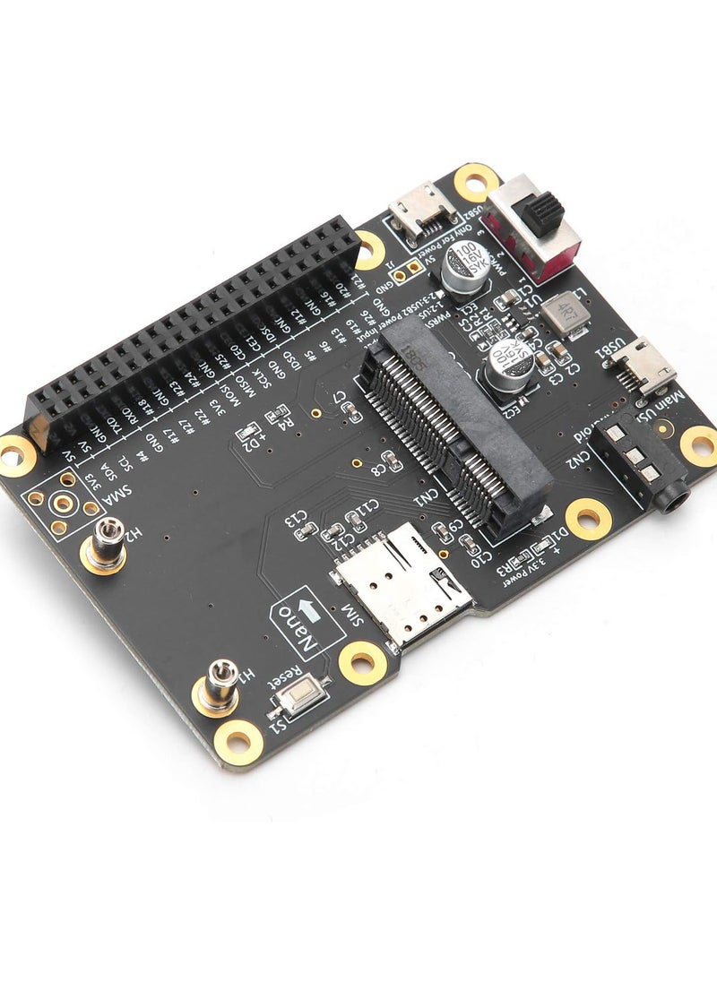 3G/4G LTE Base Hat For Raspberry Pi 4/3/2/B+ Module Computer Board to USB with SIM Card,for UMTS/HSPA+ and for GSM/GPRS/EDGE Coverage with Regional or Global Modules