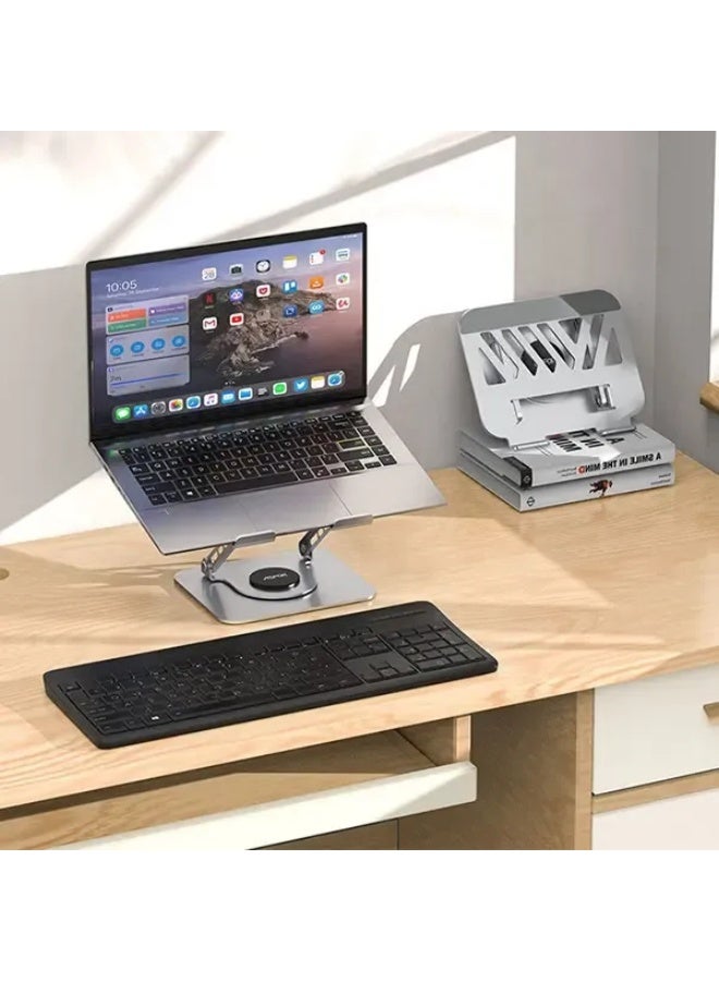 أسبور حامل لابتوب وتابلت معدني متحرك 360 درجة - Image 3
