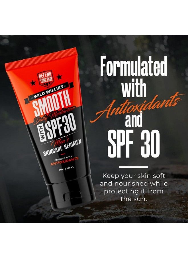 Men Daily Facial Moisturizer With Spf 30 Smooth Moisturizer Formulated With Antioxidants And Essential Oils To Protect Your Skin Lightweight Face Lotion For Dry Or Oily Skin