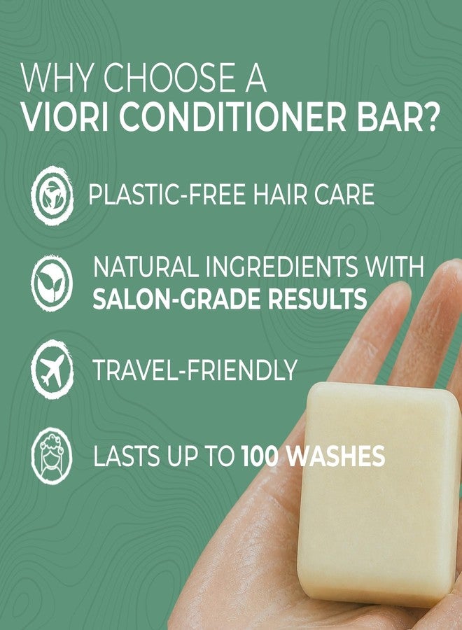 Viori Rosemary Conditioner Bar with Biotin - Rice Water Hair Conditioner Bar for Thinning Hair - Strengthening, Shine, Scalp Care - Plastic Free - Travel Friendly - Image 4
