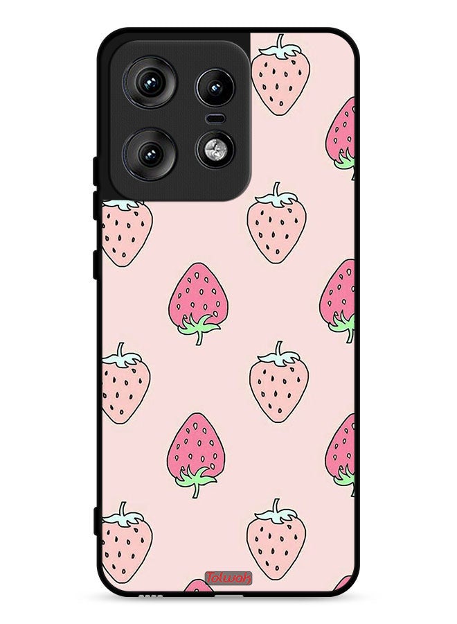 Tolwak Motorola Edge 50 Pro 5G Protective Case Cover Strawberry Icon - Image 1