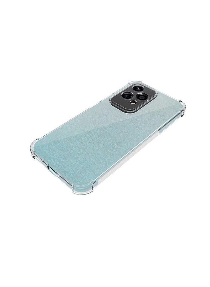 URBBKING Four Corners TPU Shock-Absorption Flexible Cell Phone Case Cover For Honor 200 lite 5G Clear - Image 2