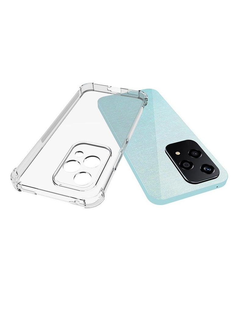 URBBKING Four Corners TPU Shock-Absorption Flexible Cell Phone Case Cover For Honor 200 lite 5G Clear - Image 3