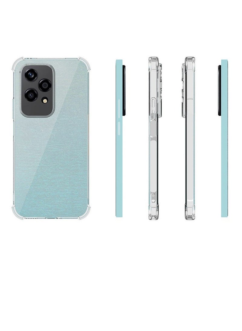 URBBKING Four Corners TPU Shock-Absorption Flexible Cell Phone Case Cover For Honor 200 lite 5G Clear - Image 5