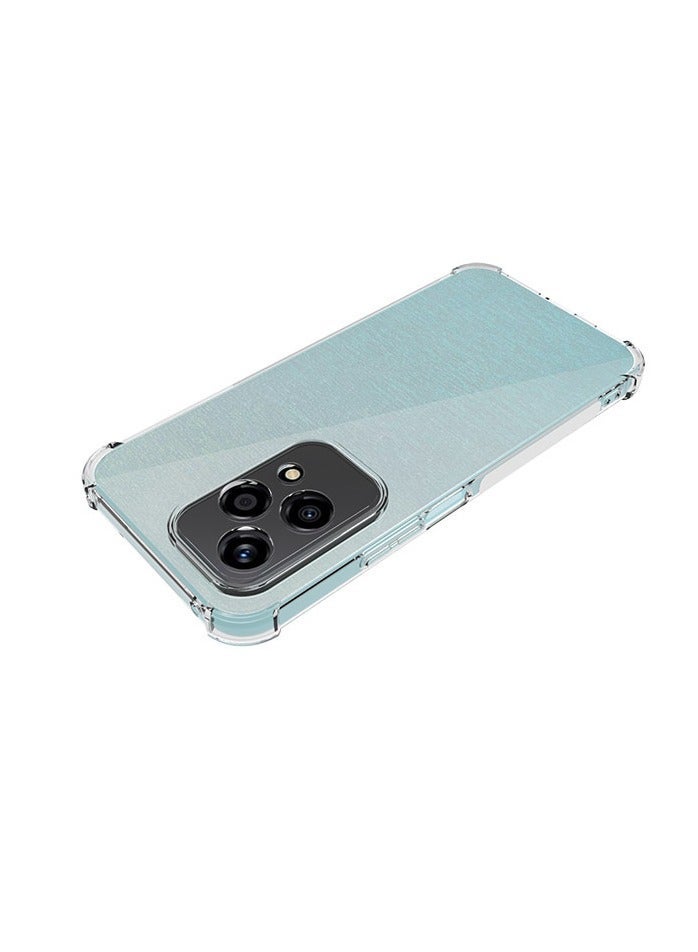 URBBKING Four Corners TPU Shock-Absorption Flexible Cell Phone Case Cover For Honor 200 lite 5G Clear - Image 4