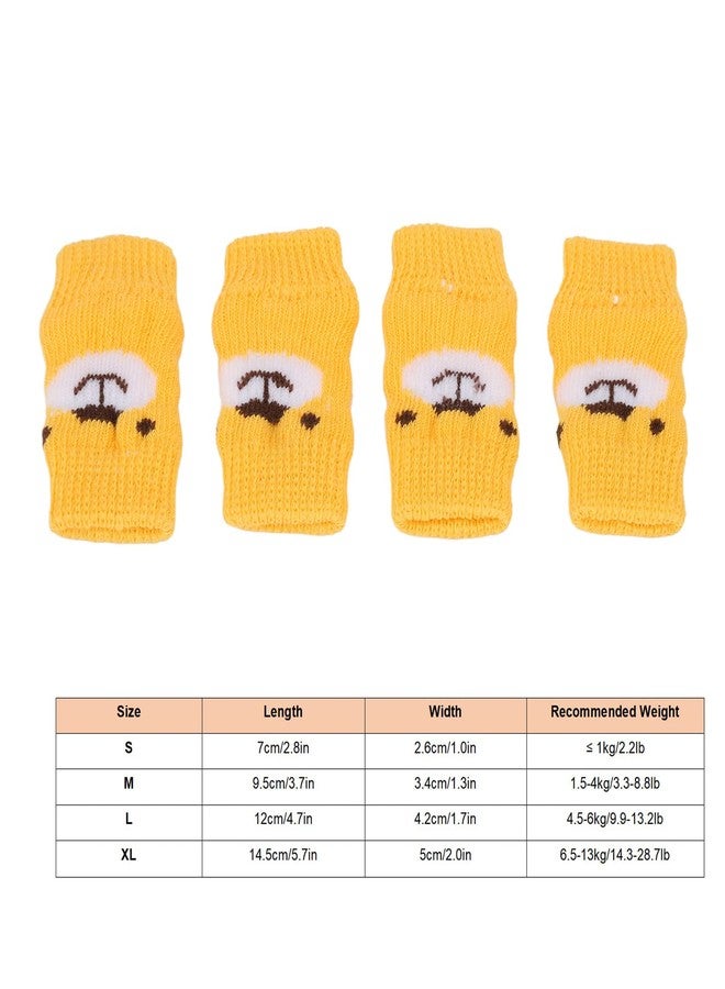 Zerodis 4pcs Pet Dog Elbow Protector, Elbow Support Wrap Pet Leg Warmers for Dogs Cats Knitted Dog Elbow Sleeve Leg Support Wrap Protectors S - Image 4