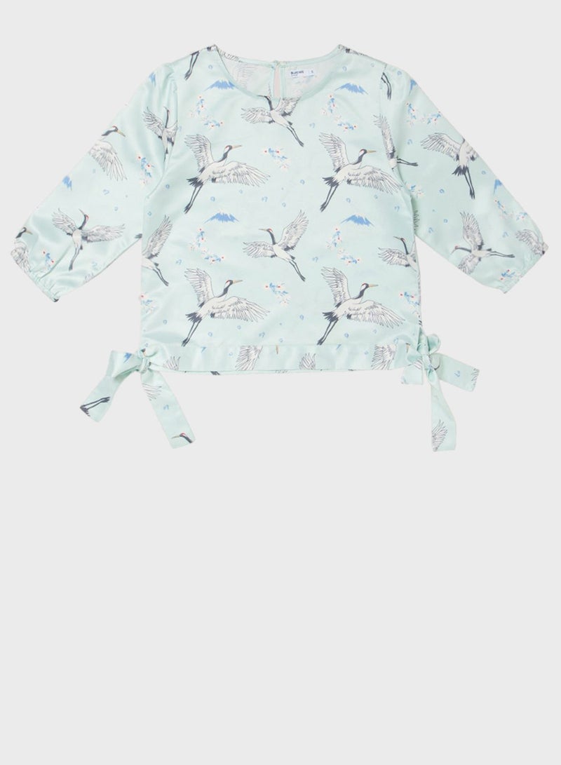 بلو إيج بلوزة باربطة جانبية - Image 4