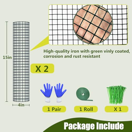 HOLANHING 2 Pack Metal Moss Pole,15" Moss Poles for Plants Monstera, Stackable Sphagnum Moss Pole for Plants,Plant Poles for Climbing Plants Work with Sphagnum Moss(2 Pack 15") - Image 5