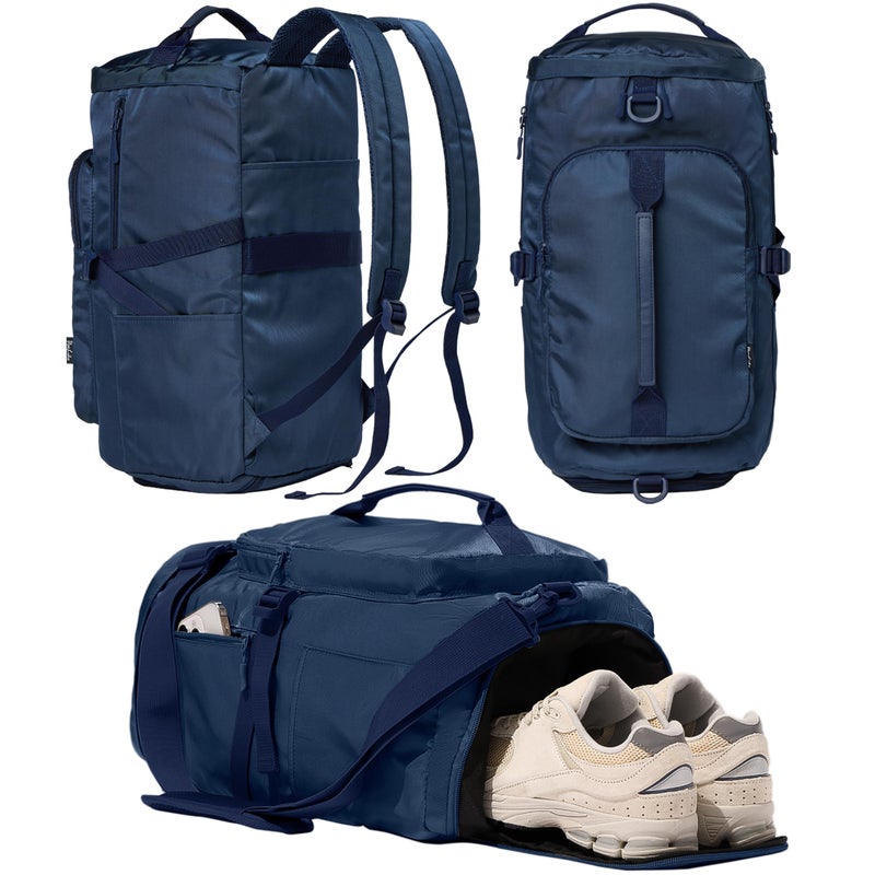 Uselike Gym Bag for Women with Shoe Compartment and Wet Pocket Convertible Gym Backpack workout Duffel Bag Multiple Pockets 30L - Image 2