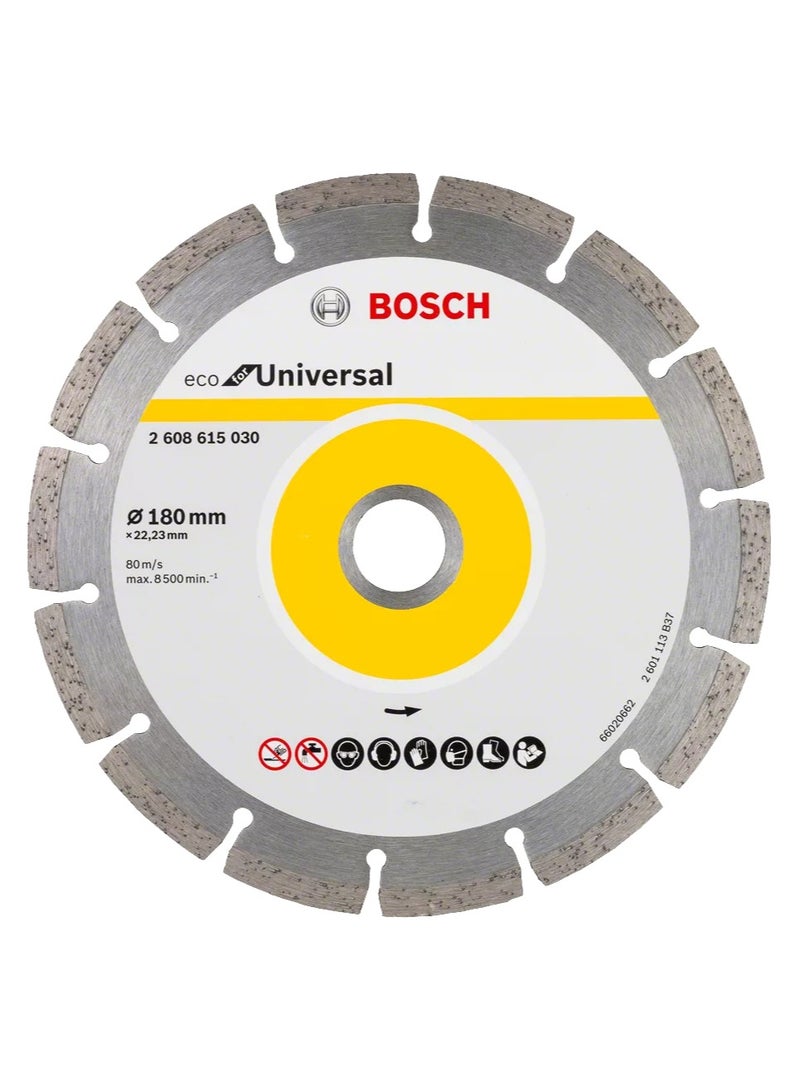 Bosch Universal Diamond Cutting Disc 7.25” (180 mm) – ECO Series – 2608615030 - Image 1