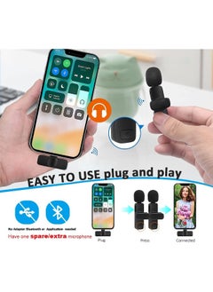 ECVV Wireless Microphone for iPhone iPad, Wireless Lavalier Microphone, Plug-Play Wireless Mic for Recording, Live Stream, YouTube, TikTok  - Image 4