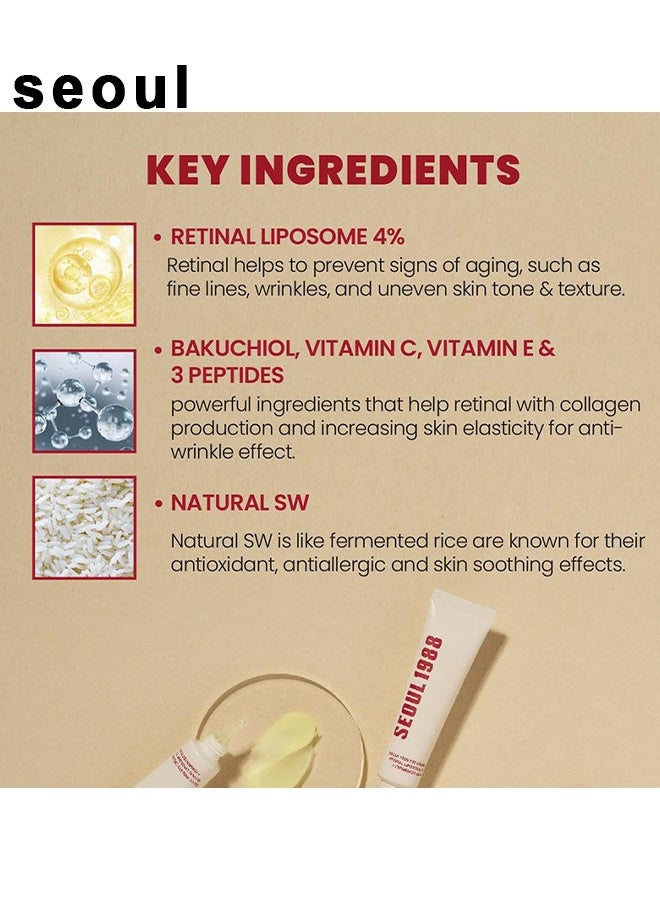 SEOUL 1988 Eye Cream : Retinal Liposome 4% + Fermented Bean 30 ml - Image 2