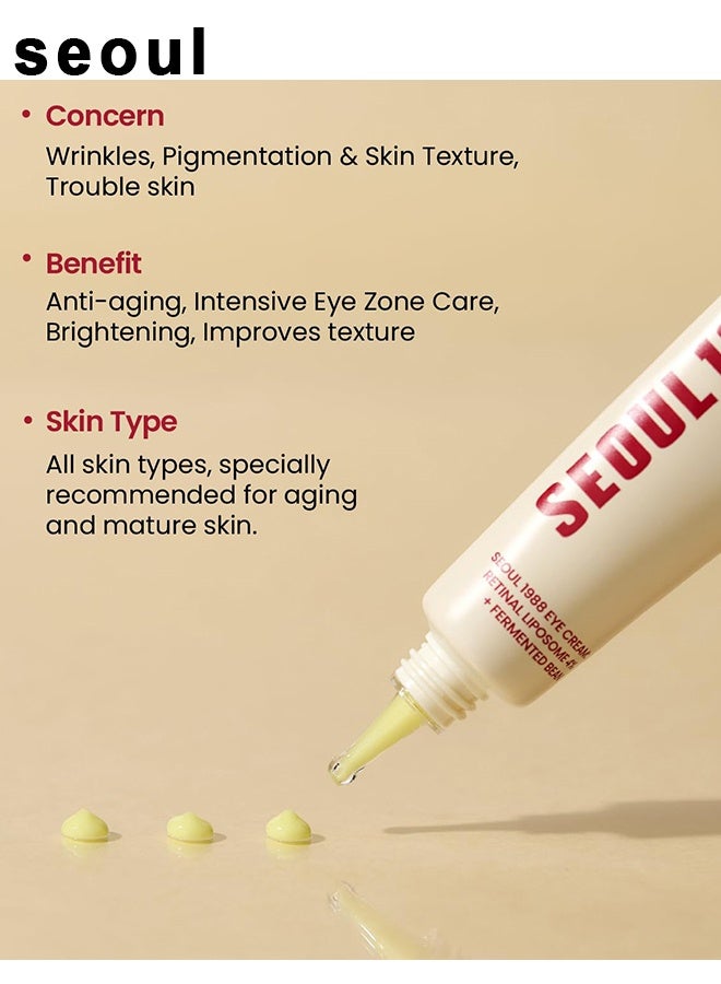 SEOUL 1988 Eye Cream : Retinal Liposome 4% + Fermented Bean 30 ml - Image 3