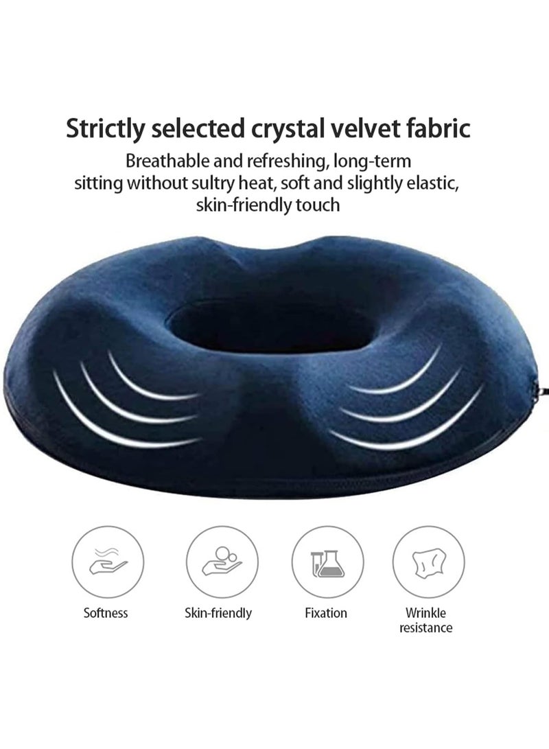 FALAHOM Dount Seat Cushion Orthopedic Design, Memory Foam Pillow, Hemorrhoid Treatment Tailbone Cushion for Prostate/Pregnancy/Bed Sores/Coccyx/Sciatica for Office Chair Car or Travel - Image 3