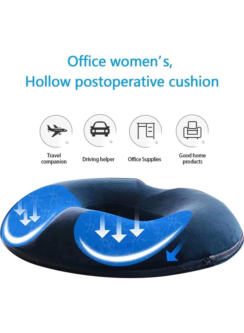 FALAHOM Dount Seat Cushion Orthopedic Design, Memory Foam Pillow, Hemorrhoid Treatment Tailbone Cushion for Prostate/Pregnancy/Bed Sores/Coccyx/Sciatica for Office Chair Car or Travel - Image 4