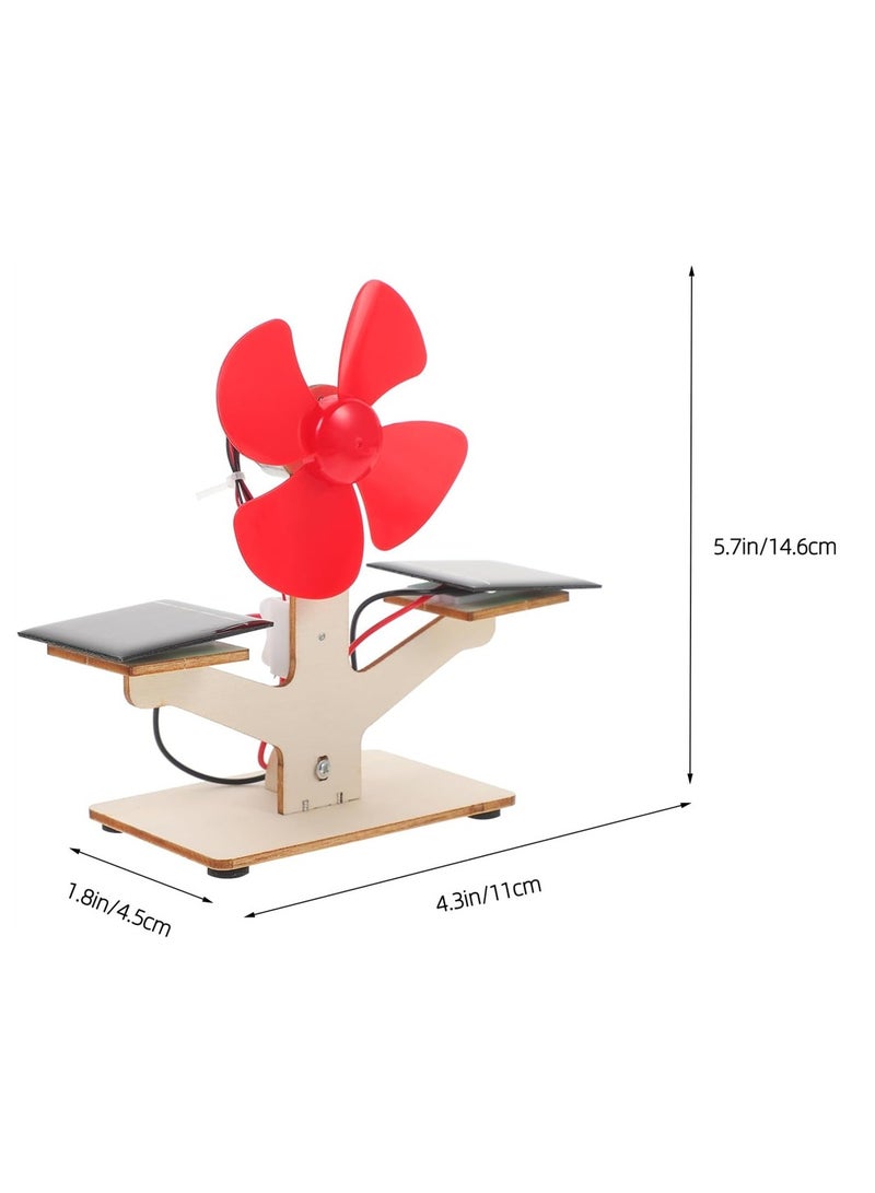 Scientific Solar Fan Toy, Engineering Products Toys 1set for Kits Experiment Science Model, Development Children Solar Brain of Educational Assembly Kids Fan DIY Students, 1 Pcs  - Image 2