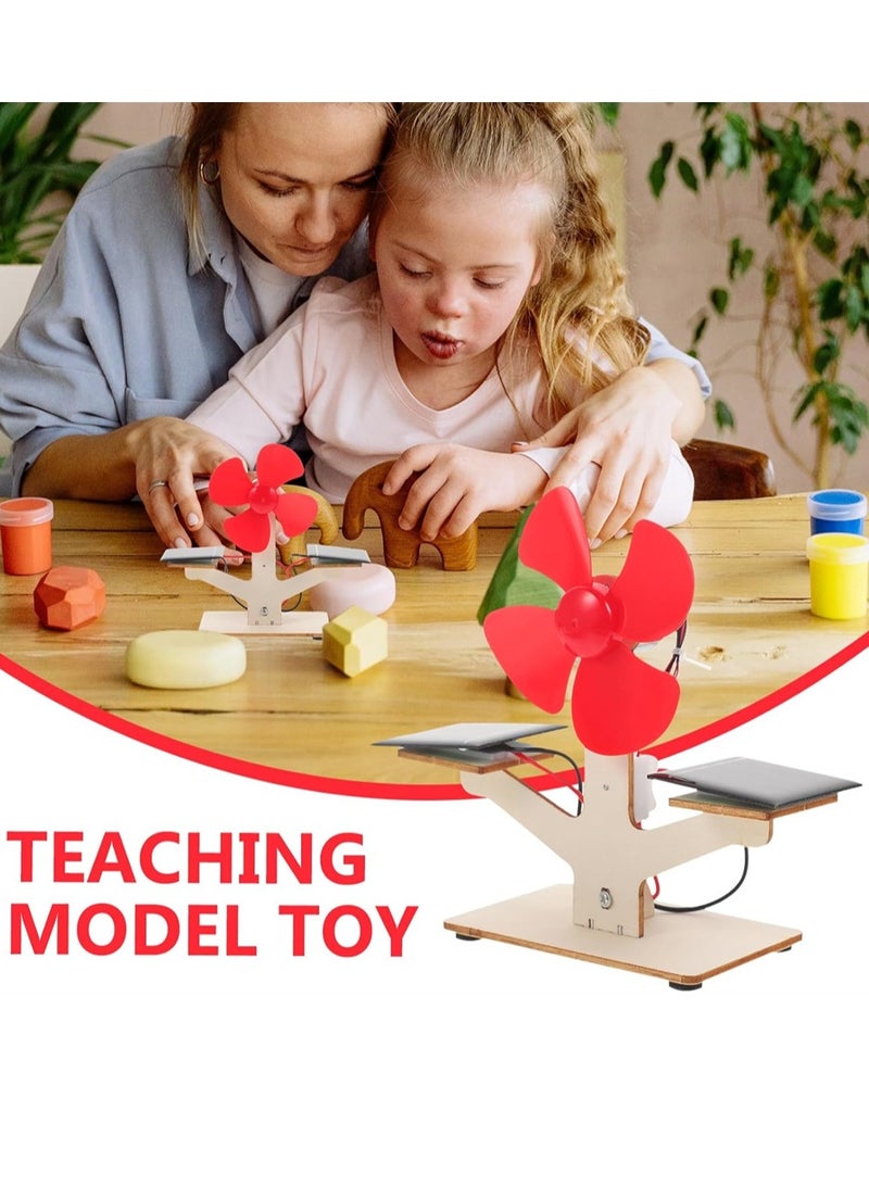 Scientific Solar Fan Toy, Engineering Products Toys 1set for Kits Experiment Science Model, Development Children Solar Brain of Educational Assembly Kids Fan DIY Students, 1 Pcs  - Image 4