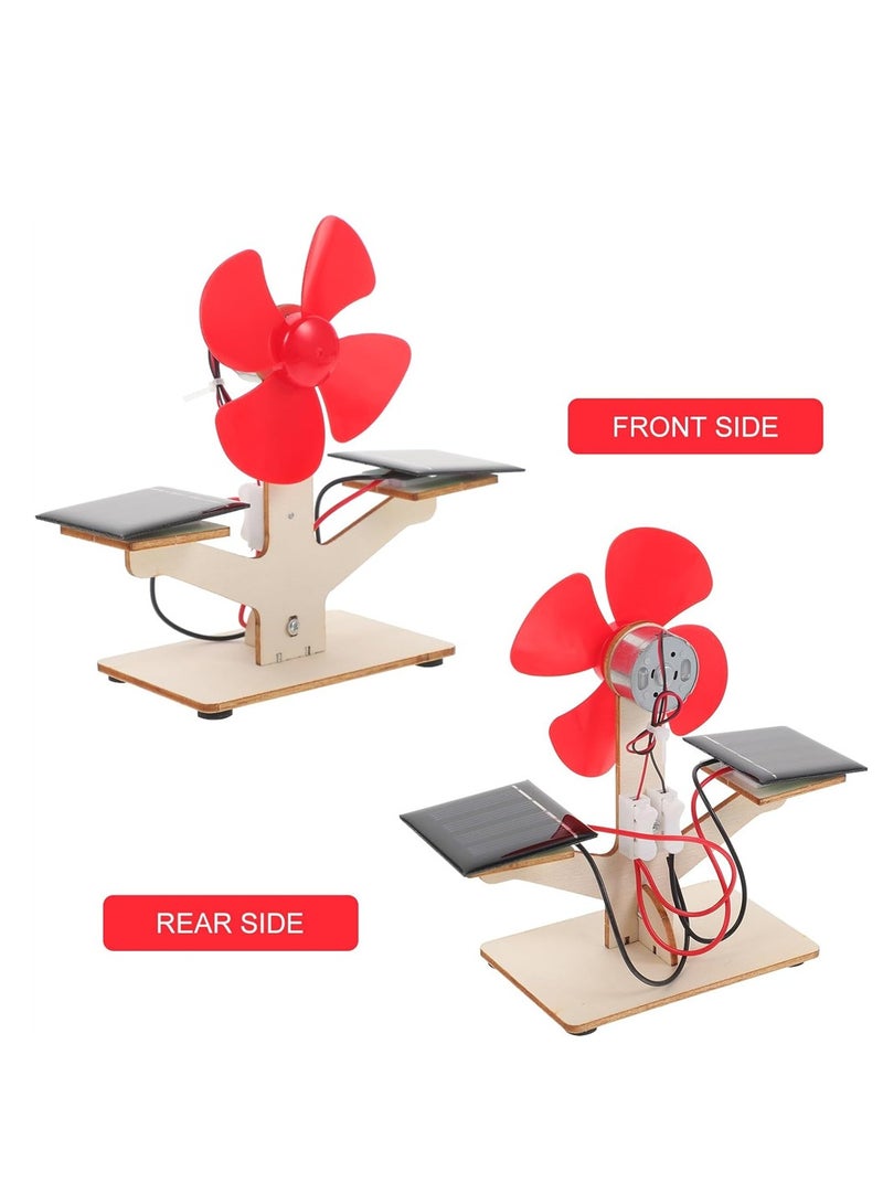 Scientific Solar Fan Toy, Engineering Products Toys 1set for Kits Experiment Science Model, Development Children Solar Brain of Educational Assembly Kids Fan DIY Students, 1 Pcs  - Image 3