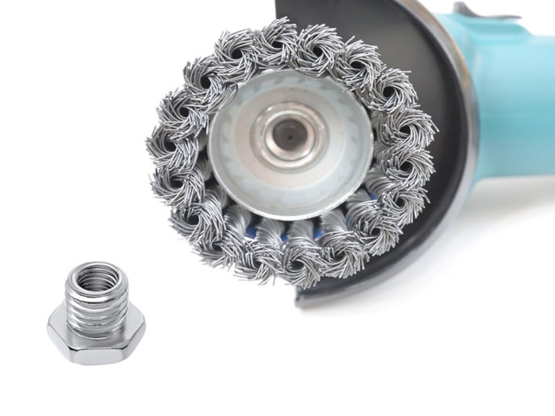 LINE10 Tools 2pk Angle Grinder Arbor Adapters for Wire Brushes 5/8-11 to 3/8-24 UNF - Image 3