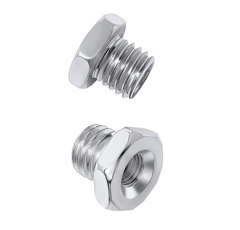 LINE10 Tools 2pk Angle Grinder Arbor Adapters for Wire Brushes 5/8-11 to 3/8-24 UNF - Image 1