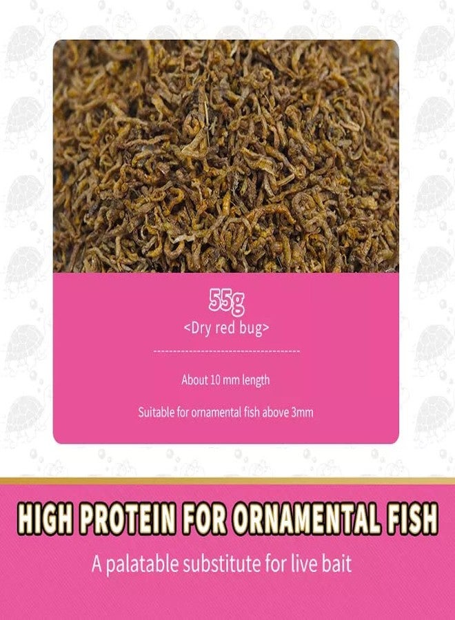 VAYINATO Inch Gold Freeze Dried Blood Worms, 55G | The Natural Food for Tropical, Gold Fish by Petzlifeworld - Image 4