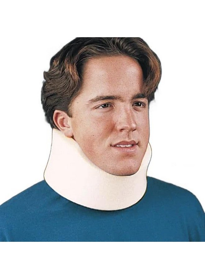 Sammons Preston Sammons Preston Universal Contour Cervical Brace, Adjustable Hook and Loop Closure, For Neck Strain, Injury, or Post-Op Surgery, Relieves Neck Pain and Spine Pressure, Cream Color, 2” High  - Image 1