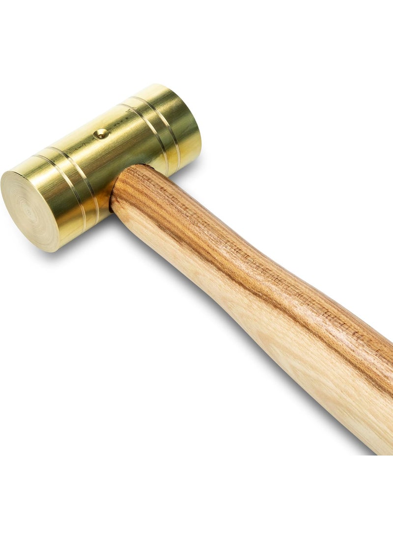 GearWrench GEARWRENCH Brass Hammer with Hickory Handle  1 lb  81111G  - Image 2
