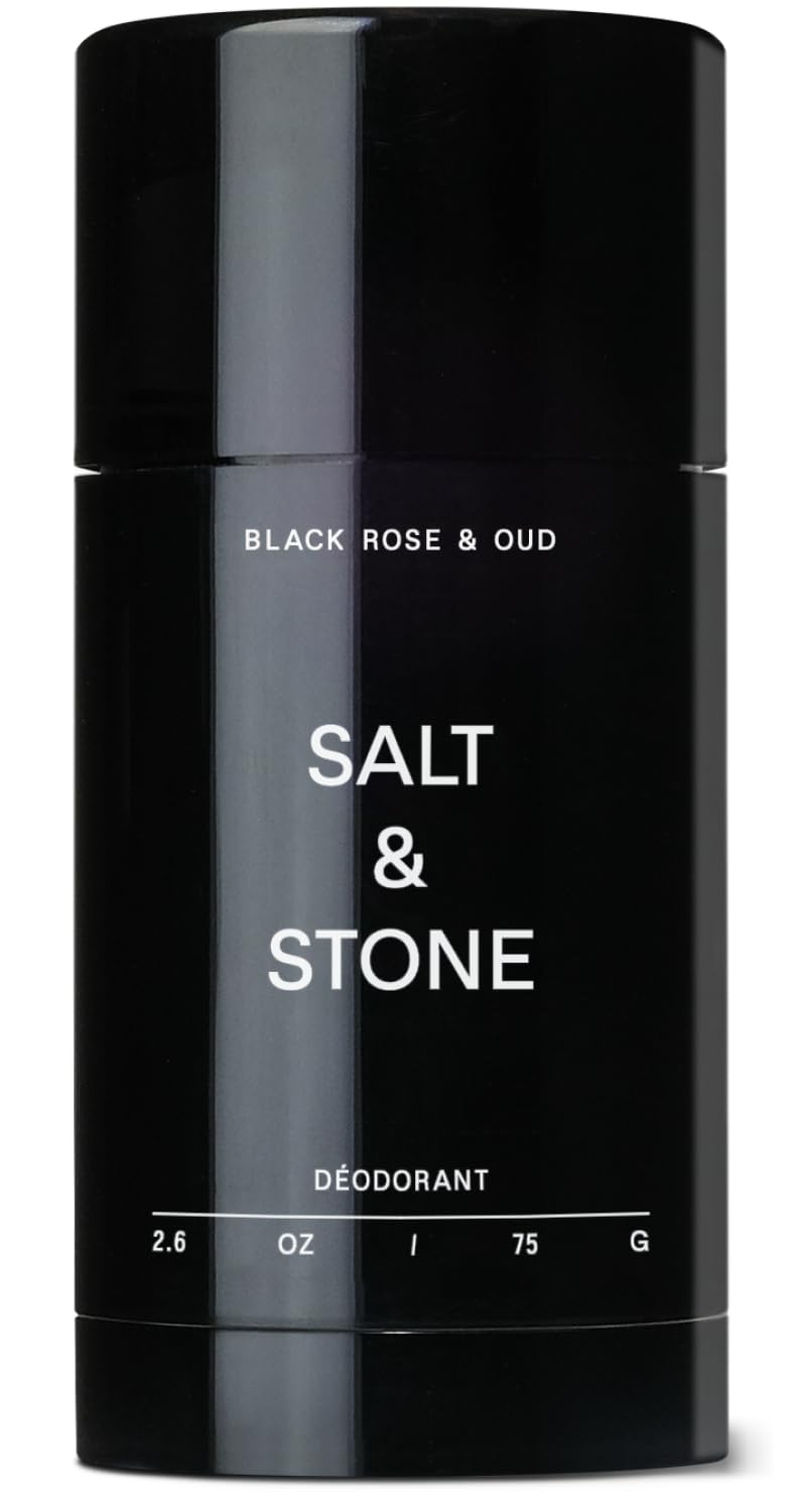 SALT & STONE Aluminum Free Deodorant | Extra Strength 48 Hour Protection for Women & Men | Made with Seaweed Extracts, Niacinamide & Prebiotics (Black Rose & Oud) - Image 1