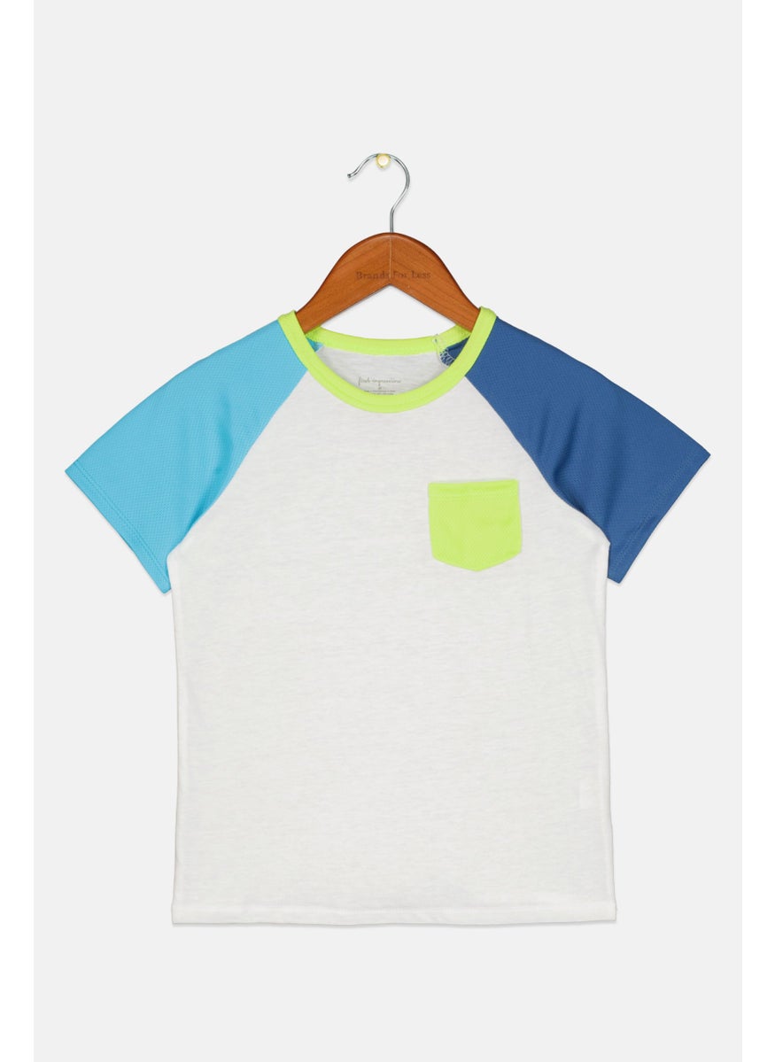 Toddler Boys Crew Neck Short Sleeve Colorblock T-Shirt, White - pzsku/Z361B100F011C24D2B3C1Z/45/_/1726669592/53282b27-b563-4584-b9ab-e22f345de73f