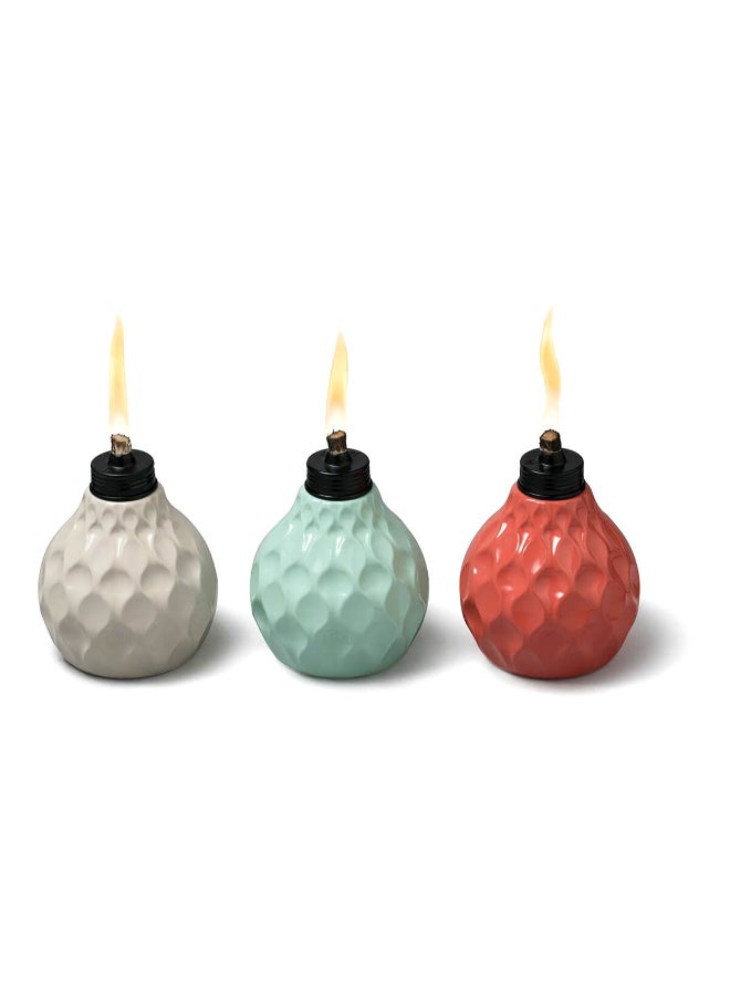 TiKi Fiberglass Semi Gloss Seaside Escape Tabletop Torch Assorted Coor 6 Inch 1117027 - Image 2