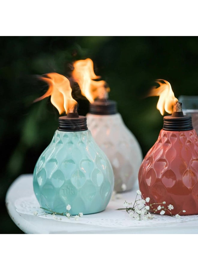 TiKi Fiberglass Semi Gloss Seaside Escape Tabletop Torch Assorted Coor 6 Inch 1117027 - Image 5