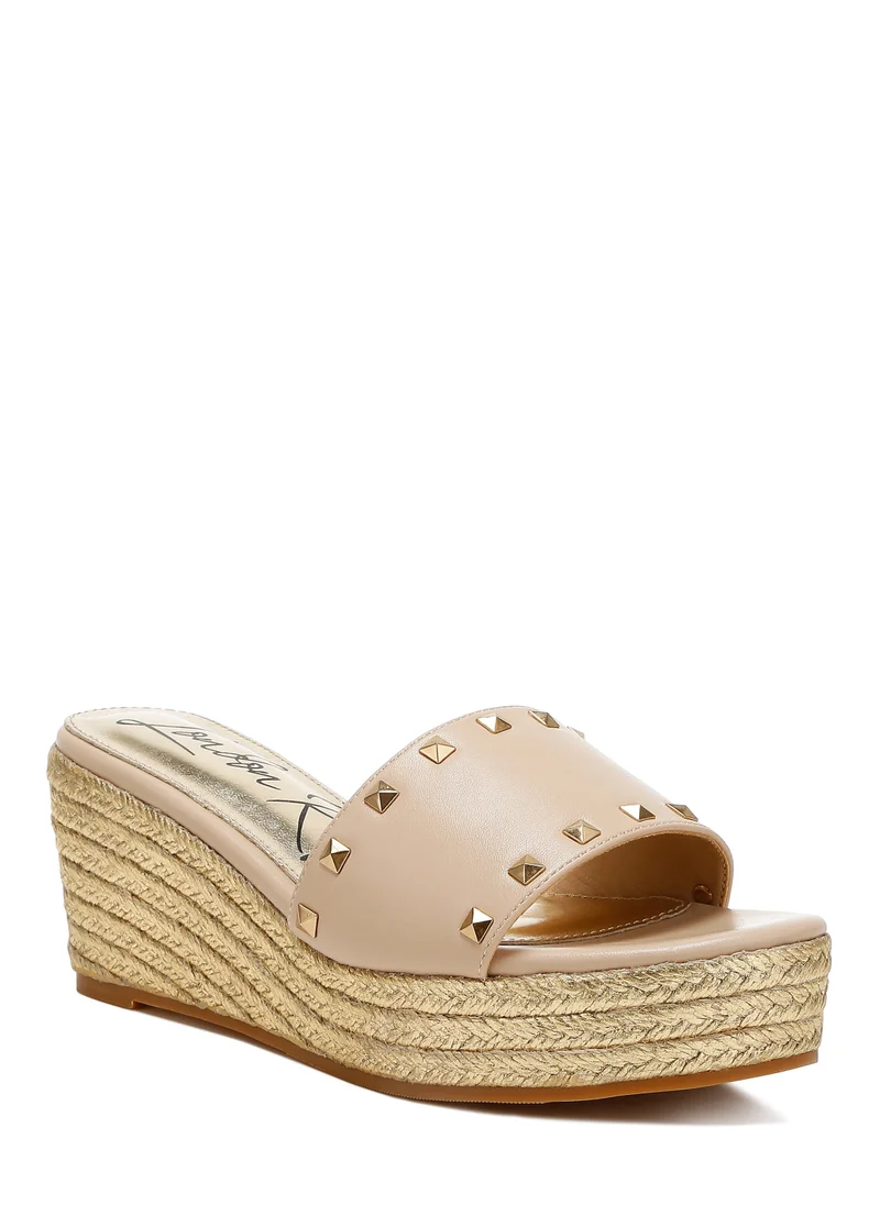 London Rag Slip On Espadrilles in Beige