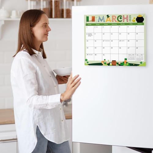 Zuozee Magnetic Calendar for Refrigerator, 8'' x 10'' Fridge Calendar Runs from January 2026 Until December 2027, 24 Months Refrigerator Calendars for Home, Office & School - Image 5