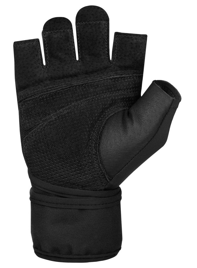 هاربينجر قفازات تدريب هرب الفاخرة للملاكمة والفنون القتالية، تصميم خفيف الوزن ومتين، المقاس: L، اللون: أسود - Image 2