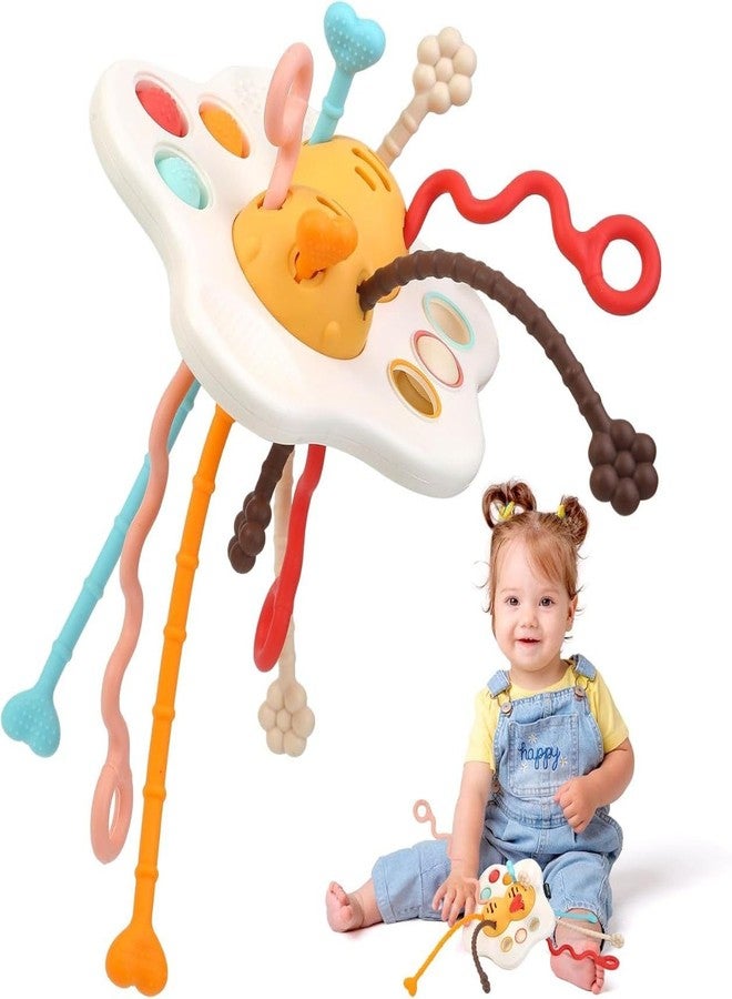 Yetli Star Food Grade Silicone Pull String Learning Toy for Kids - Baby Sensory Travel and Teething Toys, Ideal for 6-12-18 Months Toddler Exploration, Multicolor - Image 1